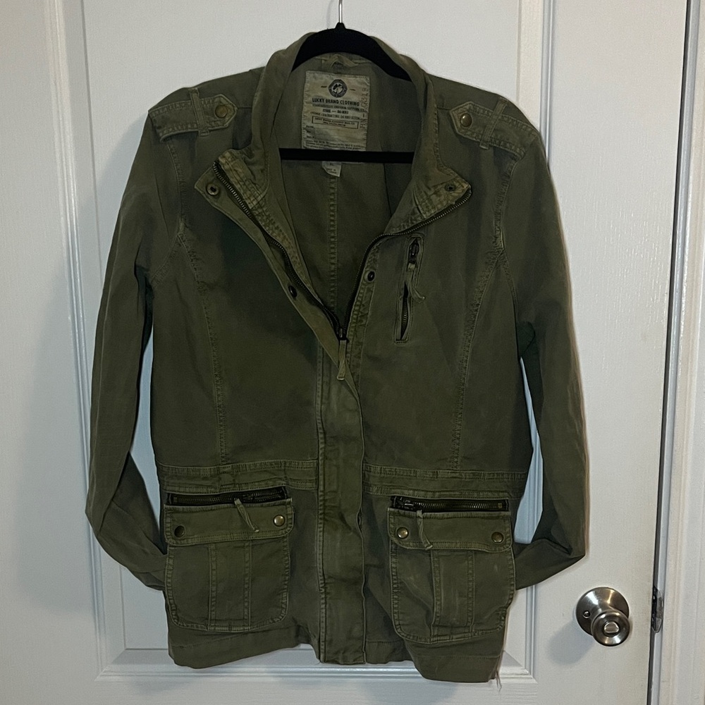 Lucky Brand Green Khaki Utility Jacket - Fall of 2013
